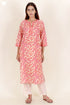 Bizzy Lizzy Kurta Pant Set With Dupatta In Block Print
